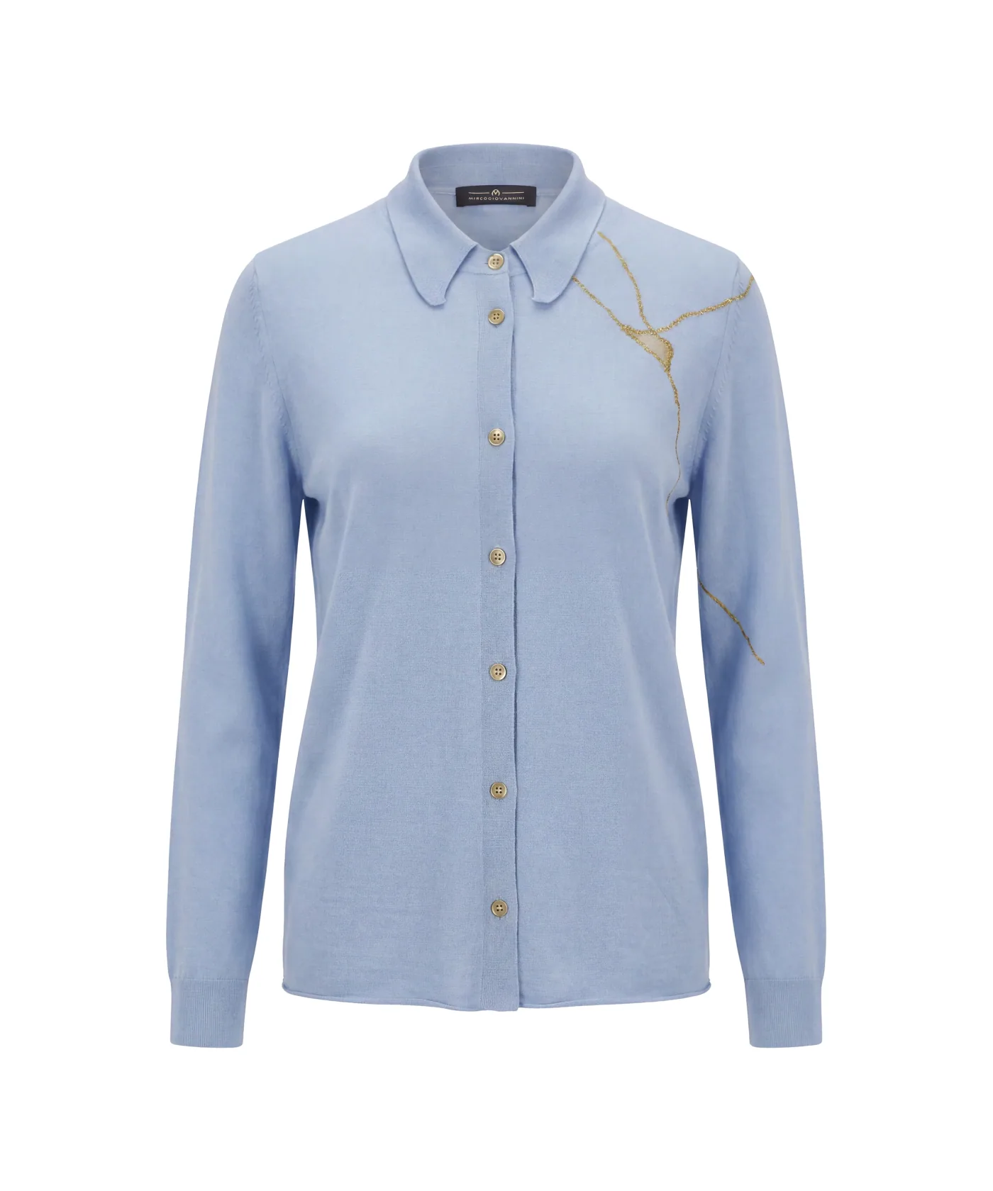 Silk Shirt, Blue