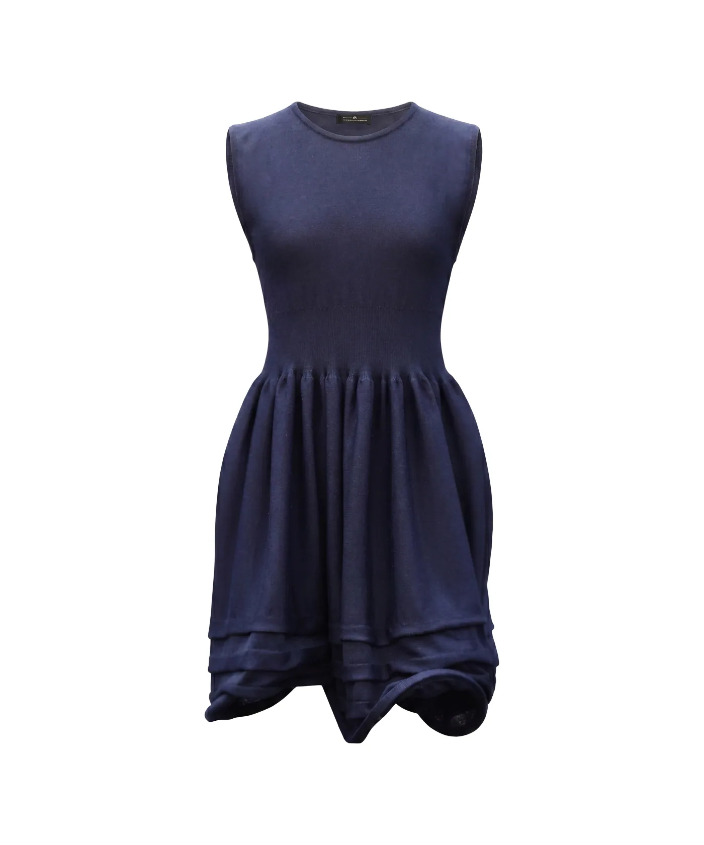 Pleated Dress, Navy
